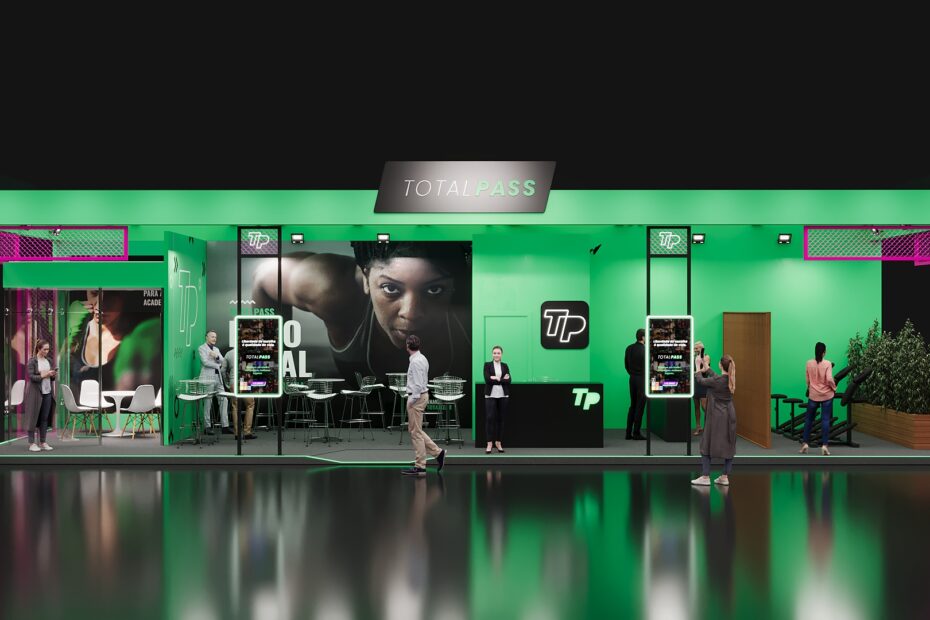 Projeto 3d para stand totalpass